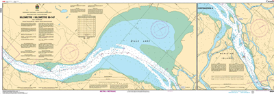 6454 - Mackenzie River map - Kilometer 90-147