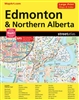 Edmonton & Northern Alberta Street Atlas with city maps. City maps include Beaumont, Bonnyville, Camrose, Cold Lake, Devon, Drayton Valley, Edmonton, Edson, Fort McMurray, Fort Saskatchewan, Grand Centre, Grande Prairie, Hinton, Jasper, Lacombe, Leduc, Ll
