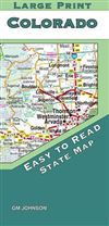 Large print and easy to read map of the state of Colorado. Colorado Springs Regional Map, Denver Regional Map, Fort Collins Regional Map, Pueblo Regional Map, Downtown Denver, Mileage Chart, Recreation Chart.