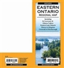 Eastern Ontario Regional Road map. Regional map including St. Lawrence and Ottawa Valleys, Eastern Lake Ontario, Ottawa to Kingston, Cornwall to Peterborough with points of interest and mileage markers.