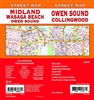 Owen Sound, Collingwood Street Map Includes Camperdown, Clarksburg, Collingwood, Craigleith, Creemore, Elmdale, Honey Harbour, Meaford, Midland, Owen Sound, Penetanguishene, Port McNicoll, Port Severn, Stayner, Thornbury, Victoria Harbour, Waubaushene, Wa