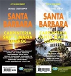 Santa Barbara, Carpinteria and Santa Maria California city street map. Includes Santa Barbara County, Santa Ynez Valley, Beullton, Goleta, Lompoc, downtown Santa Barbara, Beullton, Carpinteria, Goleta, Guadaloupe, Lompoc, Las Alamos, Montecito, Solvang, V