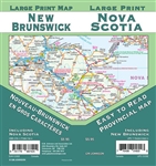 Nova Scotia New Brunswick Road Mapincludes vicinity maps of New Brunswick, Bathurst, Campbellton, Edmundston, Fredericton, Moncton, Saint John, Vicinity maps of Nova Scotia, Amherst, Halifax, New Glasgow-Pictou-Stellarton, Syndey-Glace Bay