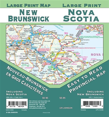 Nova Scotia New Brunswick Road Mapincludes vicinity maps of New Brunswick, Bathurst, Campbellton, Edmundston, Fredericton, Moncton, Saint John, Vicinity maps of Nova Scotia, Amherst, Halifax, New Glasgow-Pictou-Stellarton, Syndey-Glace Bay
