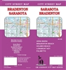 Sarasota Brandenton City Street Map. Includes Manatee County, Sarasota County, Anna Maria, Bradenton, Bradenton Beach, Holmes Beach, Longboat Key, Palmetto, Sarasota partial coverage.