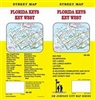 Detailed street map including Big Pine, Islamorada, Key Largo, Layton, Marathon, and adjoining communities, plus a  downtown key west map and vicinity map.