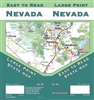 Nevada State Large Print Road Map. This easy to read road map shows detailed roads, distances, airports, various parks and forests, as well as picnic and rest areas and campgrounds. Seven insets on reverse of major cities.