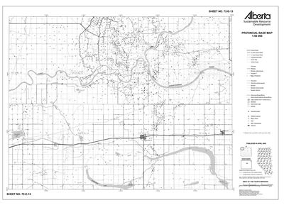 72E13R Alberta Resource Access Map