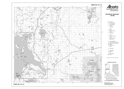 73L13R Alberta Resource Access Map