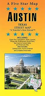 Austin Texas Street Map. Communities include Cedar Park, Leander, Pflugerville, Rollingwood, Round Rock, Sunset Valley,  and West Lake Hills. Our trusted cartography shows all Interstate, US, state, and county highways, along with clearly indicated parks,
