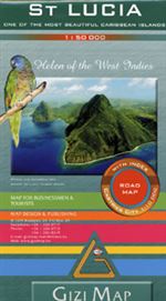 St Lucia Travel & Road map. Lovely indexed road map of St. Lucia, with street plans of central Castries and the holiday complex at Anse Chastanet. Bright altitude coloring and vivid relief shading provide an excellent picture of the islands topography. Ma