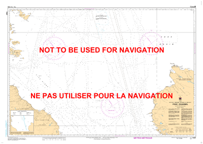 7481 - Foxe Channel Nautical Chart. Canadian Hydrographic Service (CHS)'s exceptional nautical charts and navigational products help ensure the safe navigation of Canada's waterways. These charts are the 'road maps' that guide mariners safely from port to
