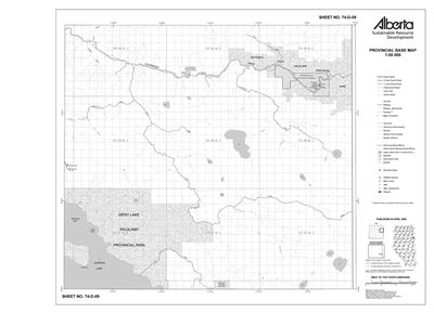 74D09R Alberta Resource Access Map