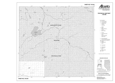 74E09R Alberta Resource Access Map