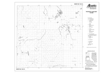 74E13R Alberta Resource Access Map