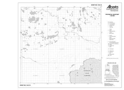 74E15R Alberta Resource Access Map