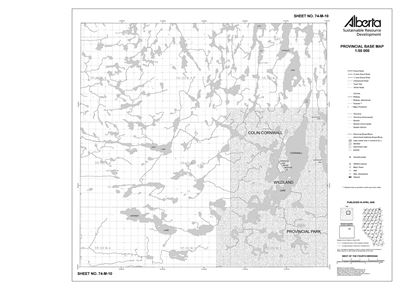 74M10R Alberta Resource Access Map