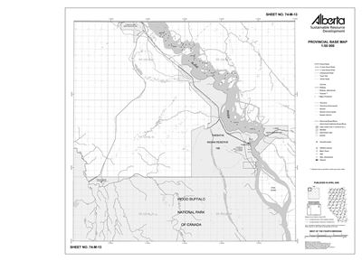 74M13R Alberta Resource Access Map