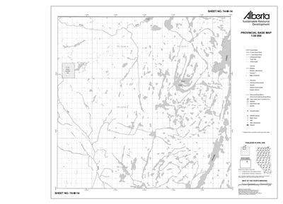 74M14R Alberta Resource Access Map