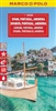 Spain & Portugal Travel & Road Map. Includes city maps of A Coruna, Alacat Alicante, Barcelona, Bilbao, Coimbra, Cordoba, Donostia San Sebastian, Gijon, Granada, Las Palmas de Gran Canaria, Lisboa, Madrid, Malaga, Murcia, Palma de Mallorca, Porto, Salam