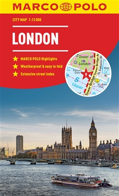 London England City Pocket Map. This map is perfect for exploring, shopping and much more. The laminated, pocket format is easy to use, complete with public transport maps. The detailed scale shows even the smallest streets and it includes an extensive st