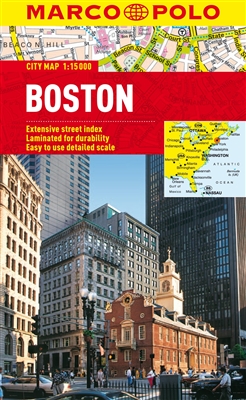 Boston pocket map. The optimum city maps for exploring, shopping and much more. The laminated, pocket format is easy to use, complete with public transport maps. The detailed scale shows even the smallest streets and it includes an extensive street index.