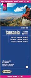 Tanzania, Africa road & travel map. Reise Know-How maps are double-sided multi-language, rip proof, waterproof maps with very modern cartographic style. Each map is very clear and detailed with an index of place names and often include inset maps.