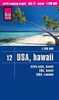 Hawaii road & travel map. Reise Know-How maps are double-sided multi-language, rip proof, waterproof maps with very modern cartographic style. Each map is very clear and detailed with an index of place names and often include inset maps.