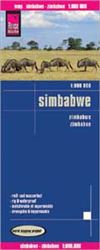 Zimbabwe road & travel map. Reise Know-How maps are double-sided multi-language, rip proof, waterproof maps with very modern cartographic style. Each map is very clear and detailed with an index of place names and often include inset maps.