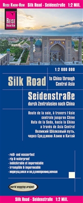 Silk Road to China through Central Asia Travel Map. Reise Know-How maps (world mapping project series) are easy-to-read, waterproof and highly durable travel maps specifically designed for everyday use on the road. These maps combine state-of-the-art, GPS