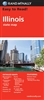 Illinois State Road Map. This easy to read map is a must have for anyone traveling in and around Illinois, offering unbeatable accuracy and reliability at a great price. Includes detailed maps of Bloomington / Normal, Champaign / Urbana, Chicago & Vicinit