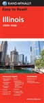 Illinois State Road Map. This easy to read map is a must have for anyone traveling in and around Illinois, offering unbeatable accuracy and reliability at a great price. Includes detailed maps of Bloomington / Normal, Champaign / Urbana, Chicago & Vicinit