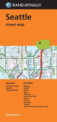 Seattle Washington Street Map. Communities included Bellevue, Bothell, Burien, Kent, Kirkland, Lake Forest Park, Renton, SeaTac, Shoreline and Tukwila. Rand McNallys folded map featuring the streets of Seattle is a must-have for anyone traveling in and a