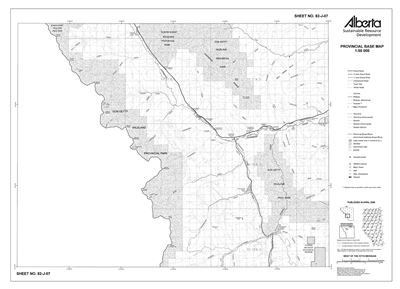 82J07R Alberta Resource Access Map