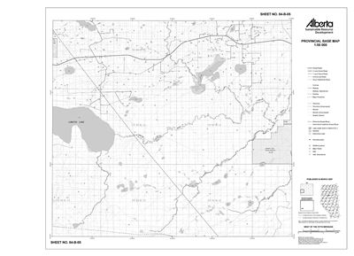 84B05R Alberta Resource Access Map