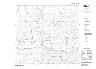 84E05R Alberta Resource Access Map