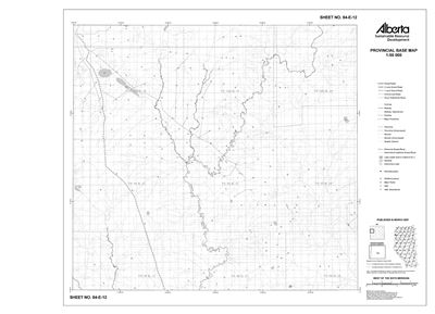 84E12R Alberta Resource Access Map