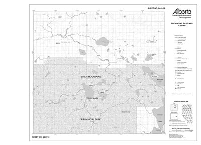 84H10R Alberta Resource Access Map