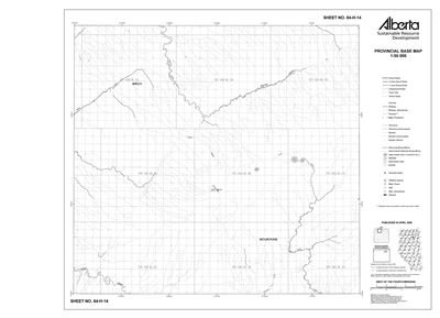 84H14R Alberta Resource Access Map