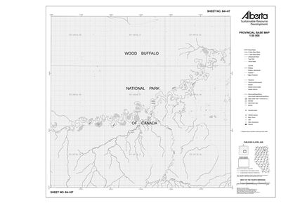 84I07R Alberta Resource Access Map