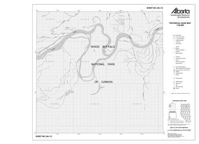 84I12R Alberta Resource Access Map