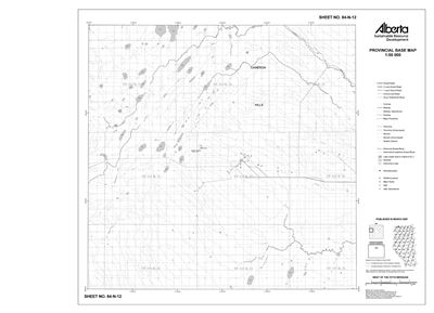 84N12R Alberta Resource Access Map