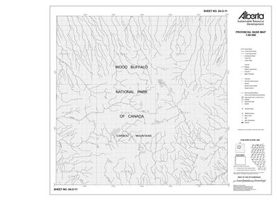 84O11R Alberta Resource Access Map