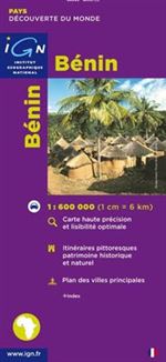 Benin Africa Travel & Road Map. A nice road map of Benin including inset maps of Cotonou and Porto-Novo. Includes an index of place names.