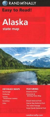 Alaska State Map. Detailed maps of Anchorage, Denali National Park, Fairbanks, The Inside Passage, Juneau, Downtown Juneau, Ketchikan and Sitka. Rand McNallys Easy To Read State Folded Map is a must-have for anyone traveling in and around Alaska, offering