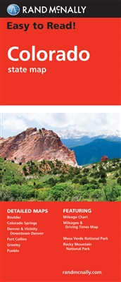 Colorado State Travel & Road Map. This easy to read map is a must have for anyone traveling in and around Colorado, offering unbeatable accuracy and reliability at a great price. Includes detailed maps of Boulder, Colorado Springs, Denver and vicinity, Do