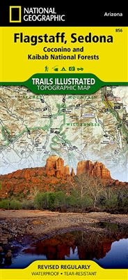 Flagstaff, Sedona, Coconino & Kaibab National Forests Trail Map. Flagstaff and Sedona map includes Coconino National Forest, Kendrick Mountain Wilderness, Kachina Peaks Wilderness, Strawberry Crater Wilderness, San Francisco Peaks, Cinder Hills OHV Area,