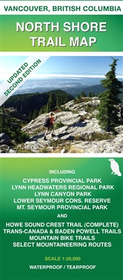 North Shore Trail Map - Waterproof. This North Shore trail map will appeal to those who enjoy walking, hiking, mountain biking or are mountaineering enthusiasts. Use this map to find trails to the best walks, hikes, rides, peaks, lakes, viewpoints, waterf