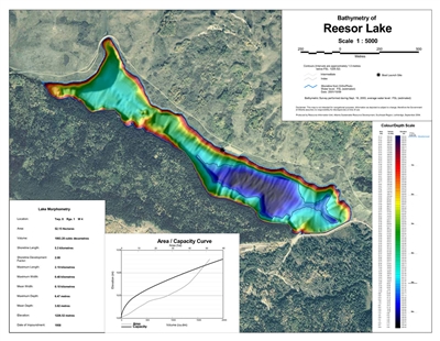 Reesor Reservoir Bathymetric Chart