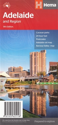 Adelaide and Region - City & Suburbs Roads Map clearly highlights all freeways and major and minor roads. A complete overview of the city is provided by a fully-indexed suburban road map which includes an inset of the CBD. A regional map complements the s
